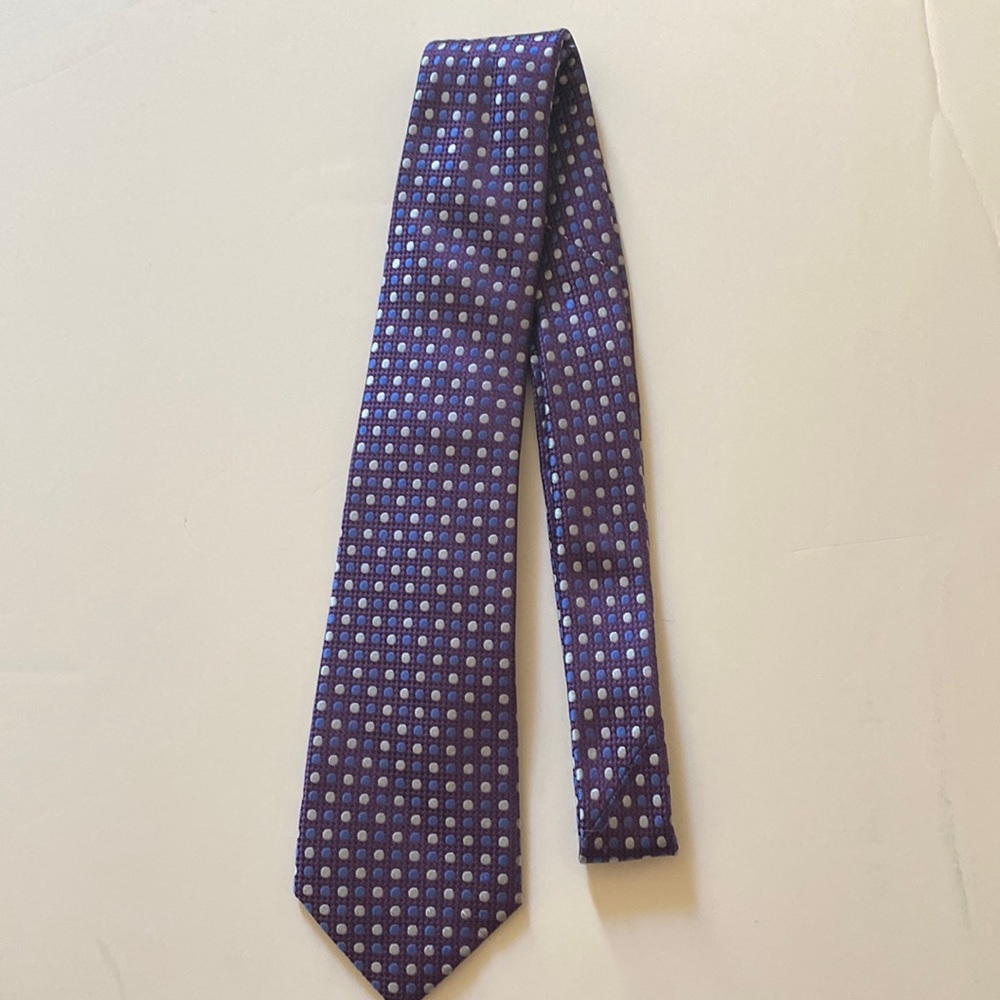 Nordstrom purple & blue dot tie, NBW.